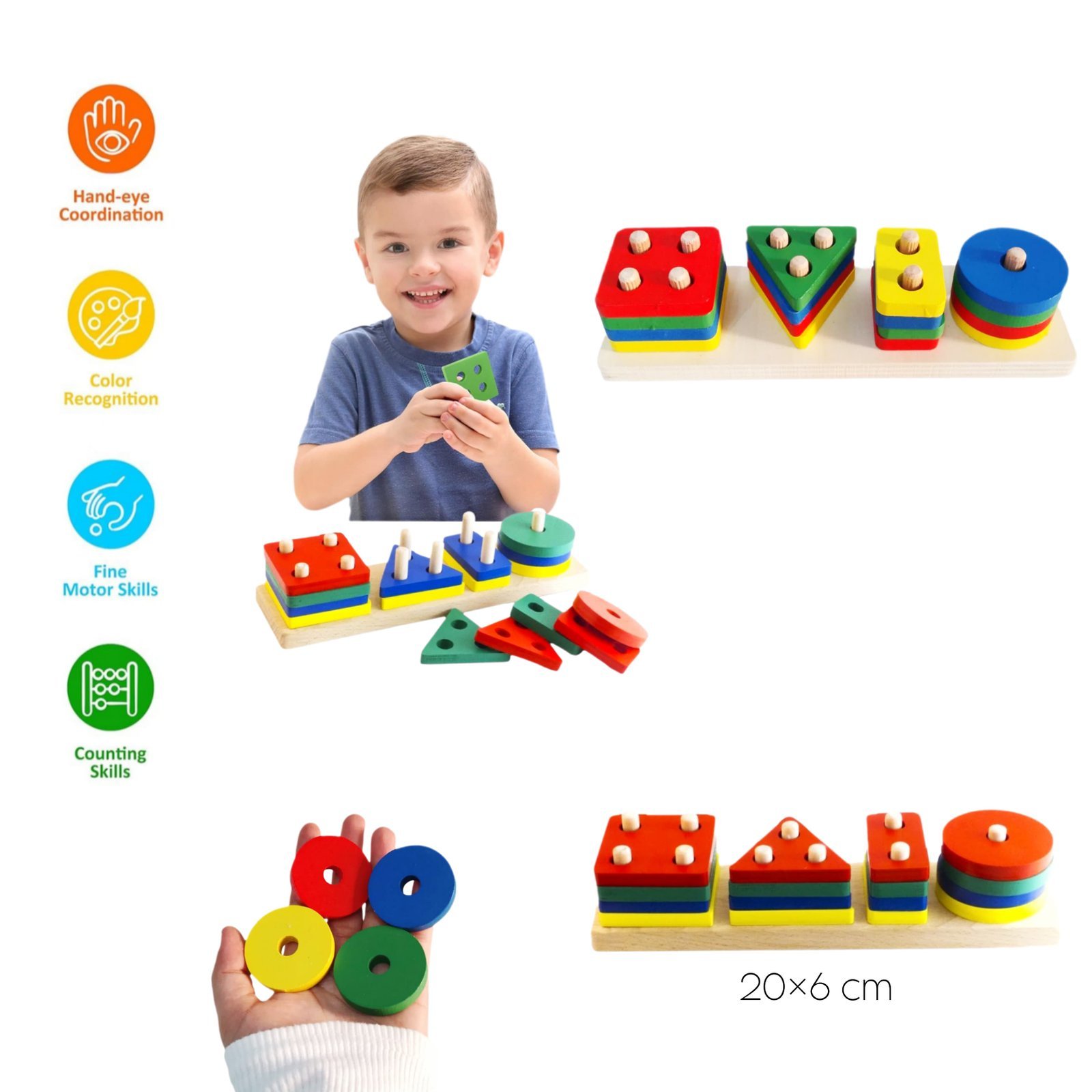 عواميد تطابق الاشكال 4 عمود بدون علبة