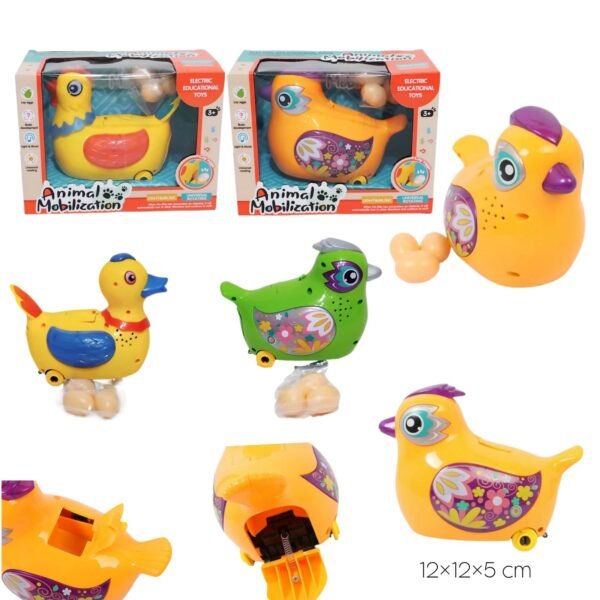 بطة بتبيض ملونة