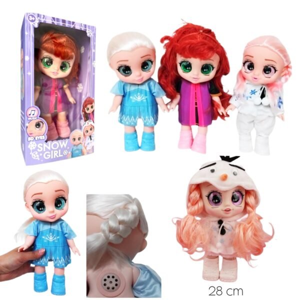 عروسة فروزن عين زجاج