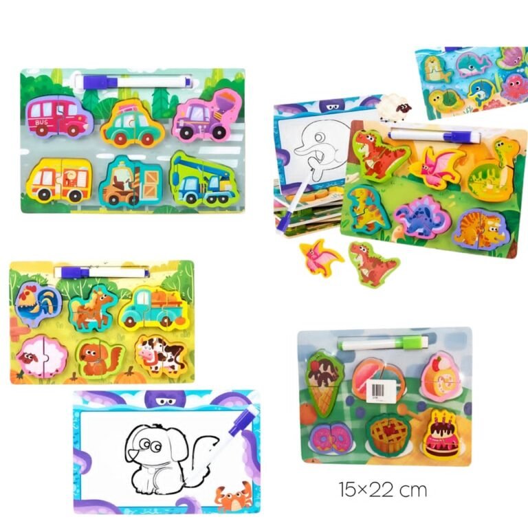 بازل خشب قطعتين مع سبورة